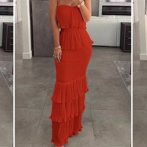 Brand New Rici Ruffle Hem Layered Dress